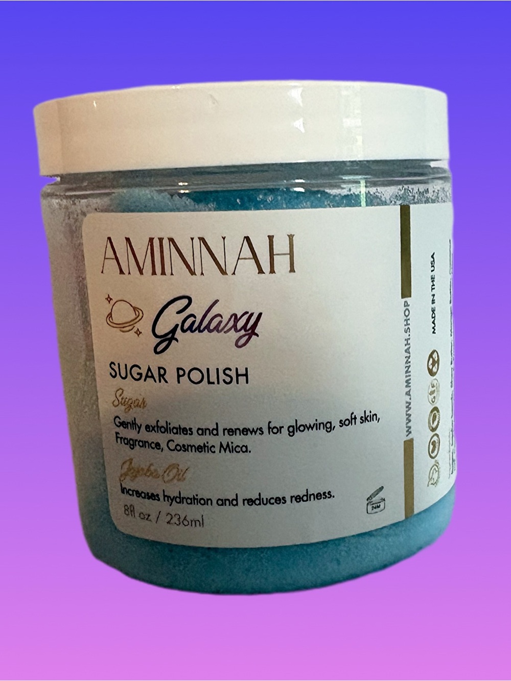 AMINNAH Galaxy Sugar Polish - Exfoliating Body Scrub